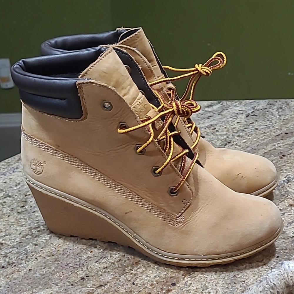 Timberland Earthkeepers Amston 6" Wheat Nubuck Ankle Boots Size 8